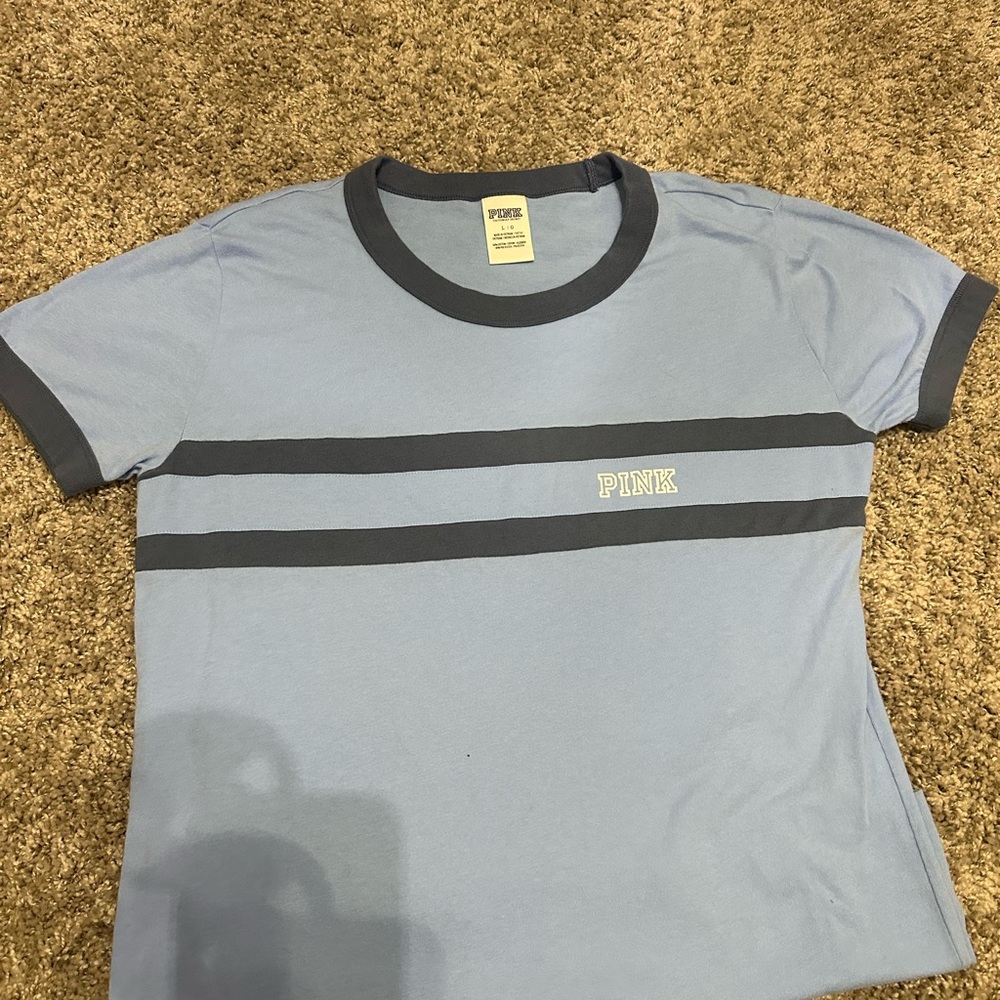 PINK Victoria's Secret Light Blue Top